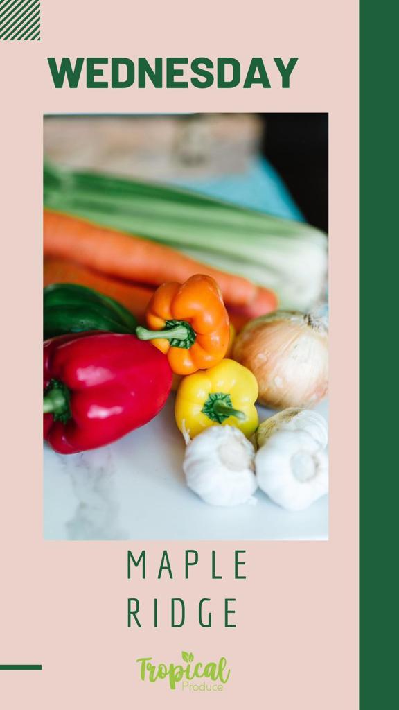 Delivery Schedule TROPICAL PRODUCE